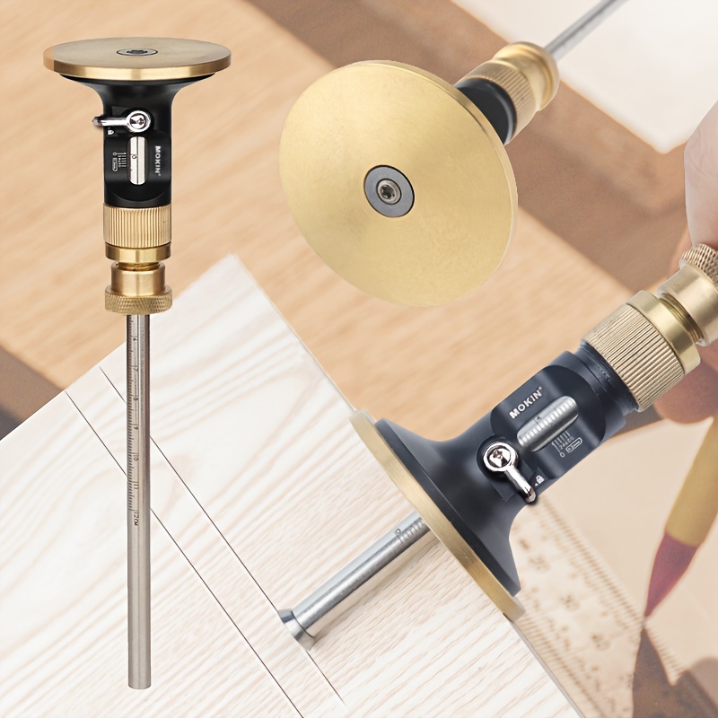 Woodworking Marking Gauge - Aluminium-Holzbearbeitungs-Markierungsmesser - Präzisions-Schwalbenschwanz-Anreißer & Einstecklineal -