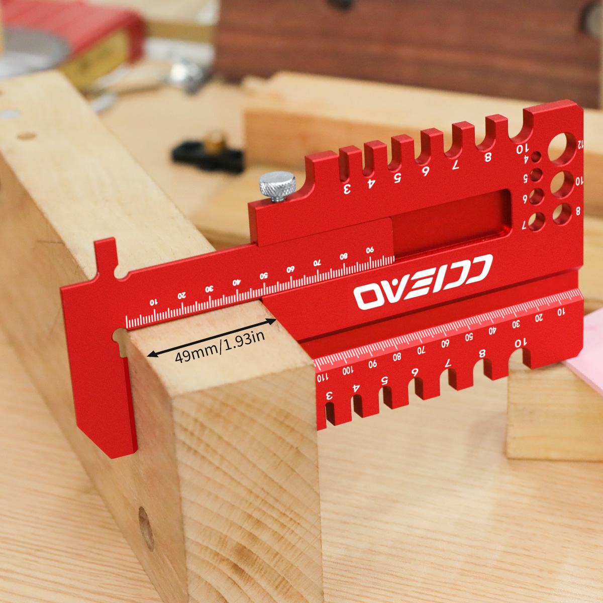 Woodworking Marking Gauge - Multifunktionales Messlineal für Holzbearbeitung, Präzisions-Markierlehre aus