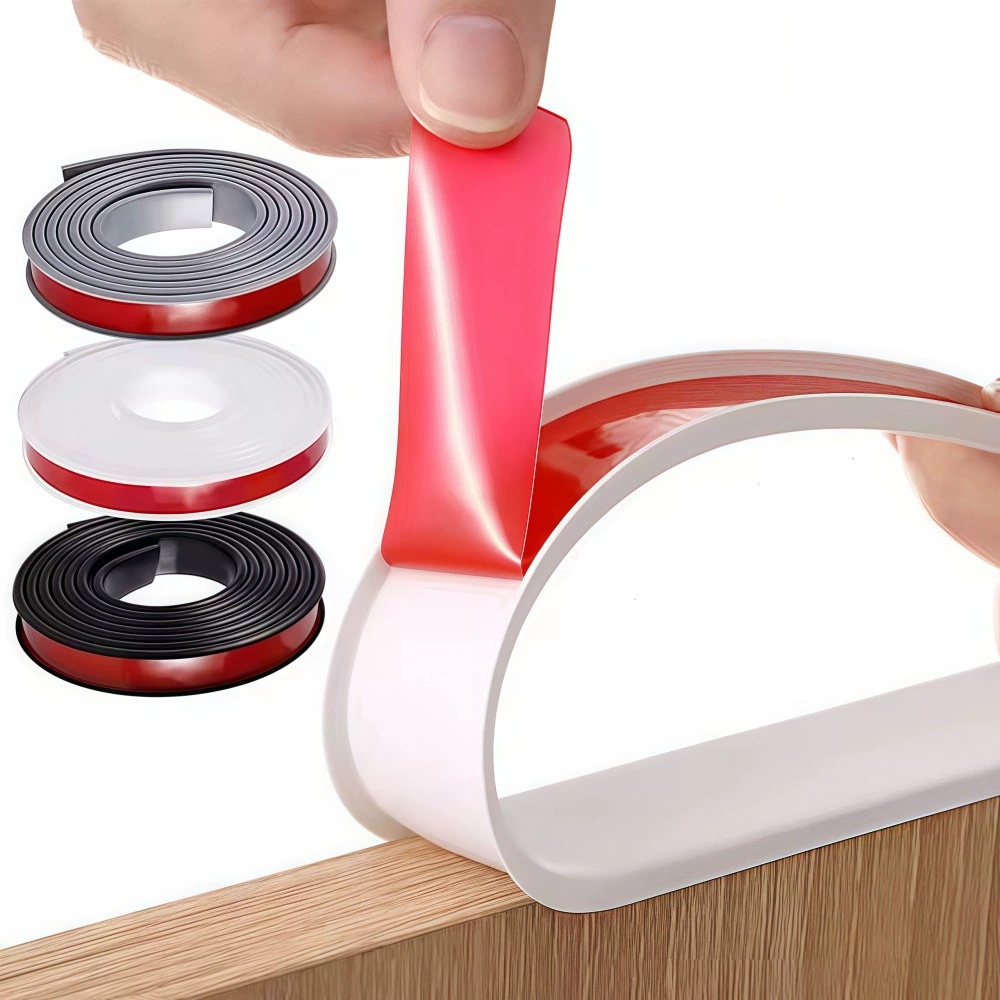 Xfasten Woodworking Tape - 5M U-förmiges Selbstklebendes Kantenband TPE Gummi