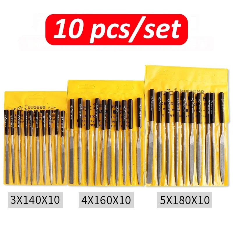 Woodworking Rasps And Files - WEELEE 10-teiliges Metall-Nadelfeilen-Set Holzraspeln Handpolierwerkzeuge für
