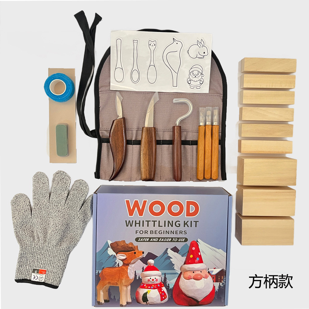 Woodworking Knives - Schnitzmesser, Geschenkbox-Set, 21-teiliges Holzschnitzmesser-Set für Holzformung,