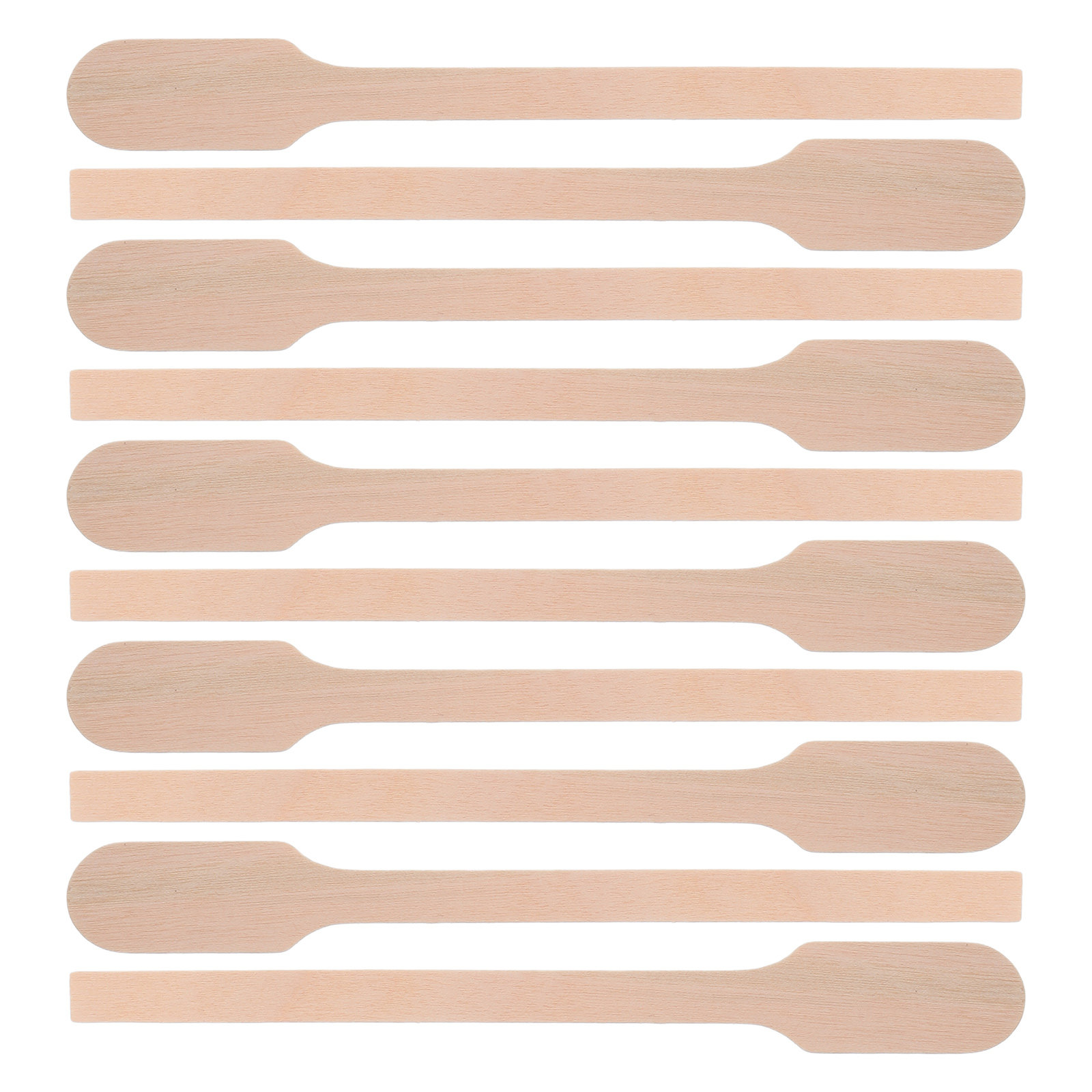 Woodworking Hobbies - 200 Stück Holz-Rührstäbchen 5 Zoll Flaches
