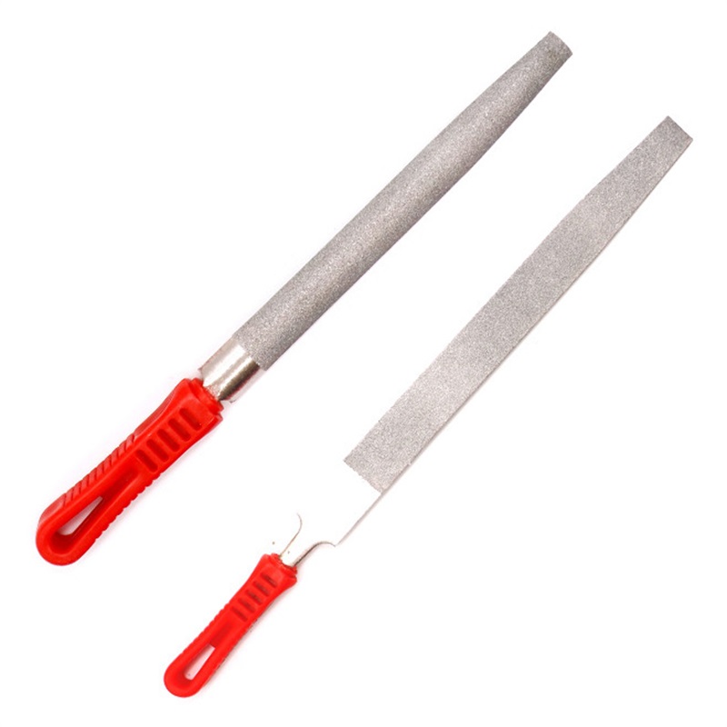 Woodworking Rasps And Files - 1 Stück langlebige Diamantfeile Handwerkzeug flach/Halbkreis/Dreieck