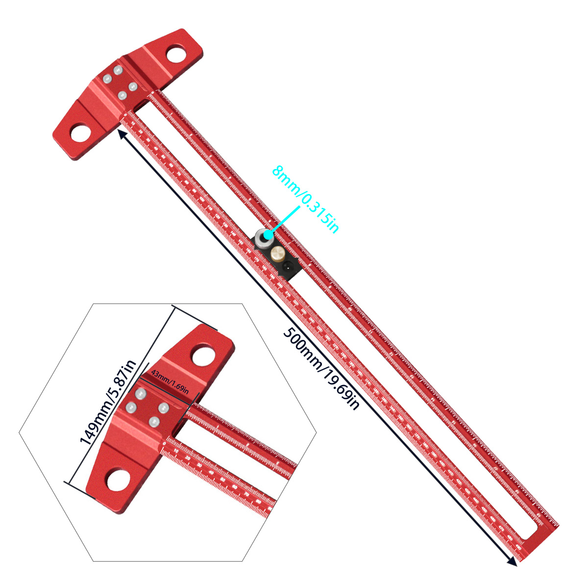 Holzbearbeitungs-T-Winkelmesse – Woodworking Marking Gauge Bewertung und Preis