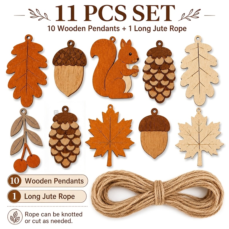 Herbstliche Holzgirlande mit E – Woodworking Room Bewertung und Preis