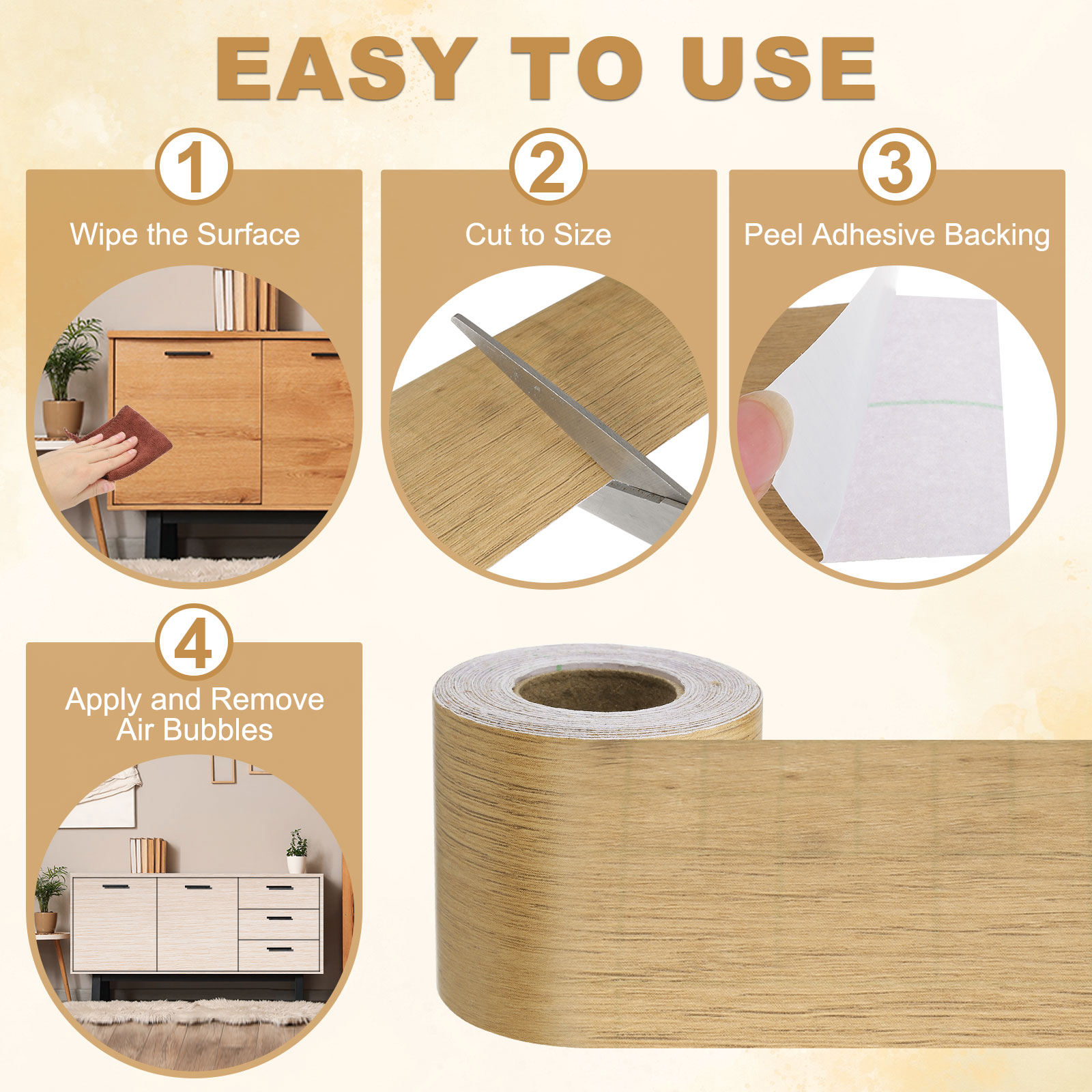 10 Meter Holzmaserung-Reparatu – Xfasten Woodworking Tape Bewertung und Preis